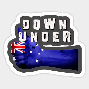 Down Under Sticker